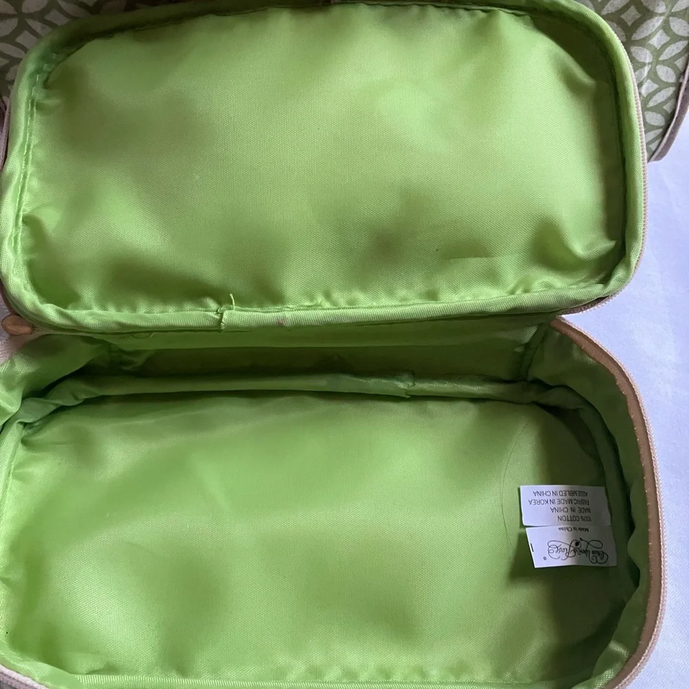 ONCE UPON A Rose Green Patterned Cosmetic Bag Set(2)